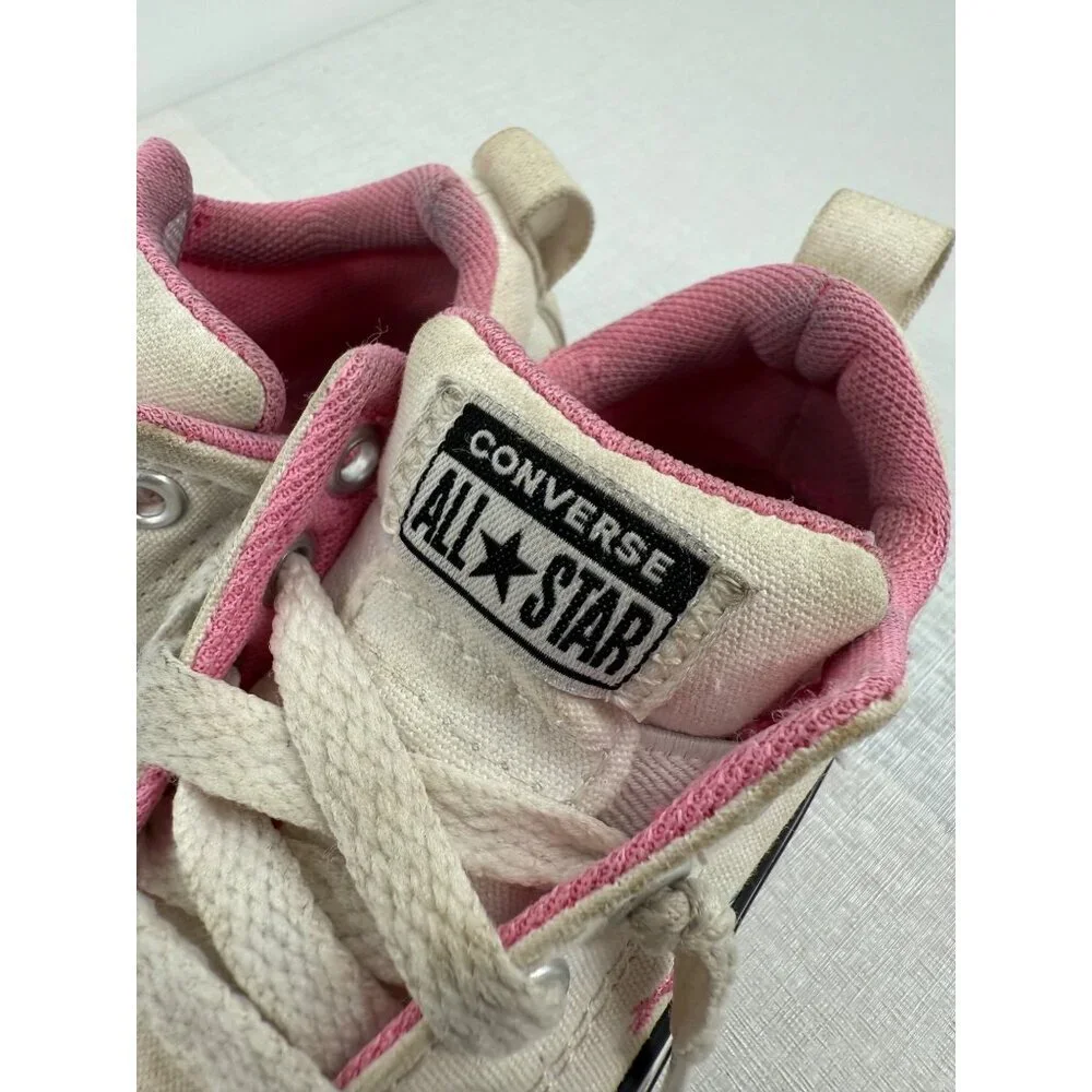 Converse Girls Toddler Floral Daisy Embroidered Tennis Shoes Size 5